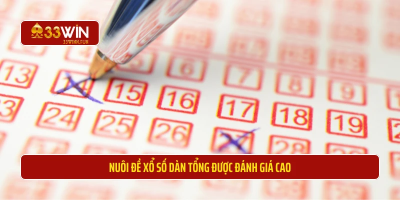 Nuôi đề xổ số dàn tổng được đánh giá cao 