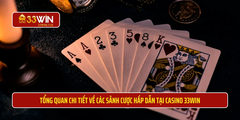 Tổng quan chi tiết về các sảnh cược hấp dẫn tại casino 33WIN 